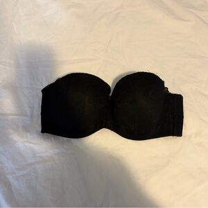Black Strapless Bra
